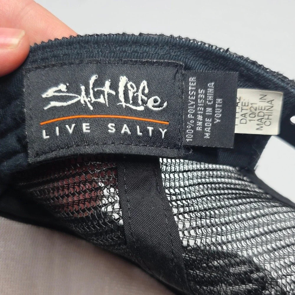 Salt Life Live Salty Shark Trucker Hat Blue White Black‎ Snapback SLY20004 Youth